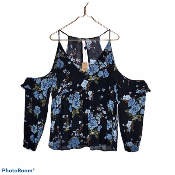 American Eagle Off shoulder top size Large - Picture 1 of 5